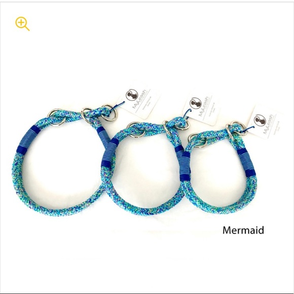 Dog Mermaid Blue My Leash Custom Dog Accessories Collar And Leash Set